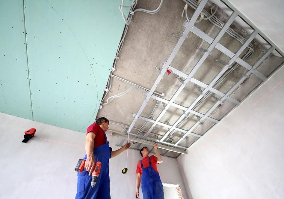 pose de plafond